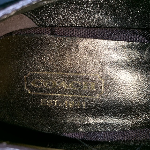 COACH Peep Toe Pump Jacquard Print/leather 8.5 - Picture 7 of 8